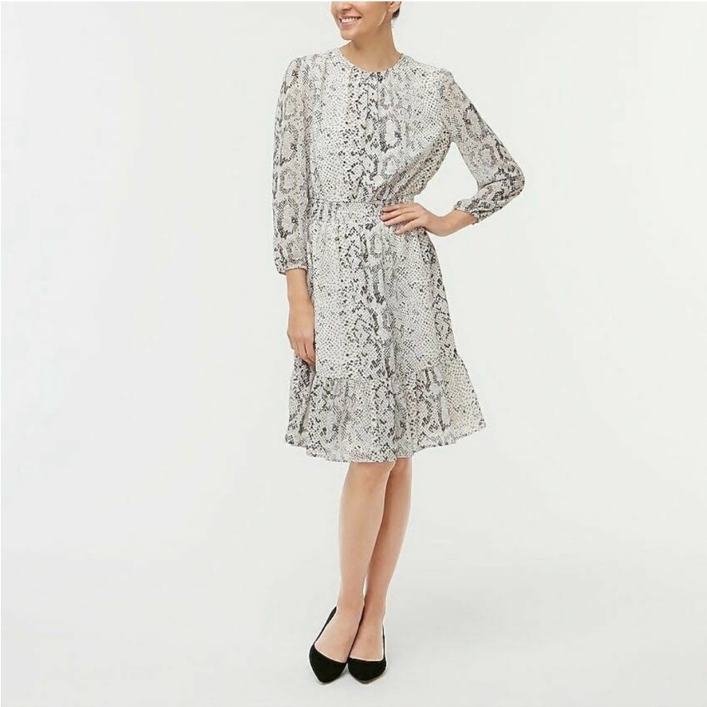 NWT J Crew Factory snake print dress, medium